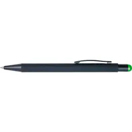 Matte Black Coated Ballpoint Pen Lime Image